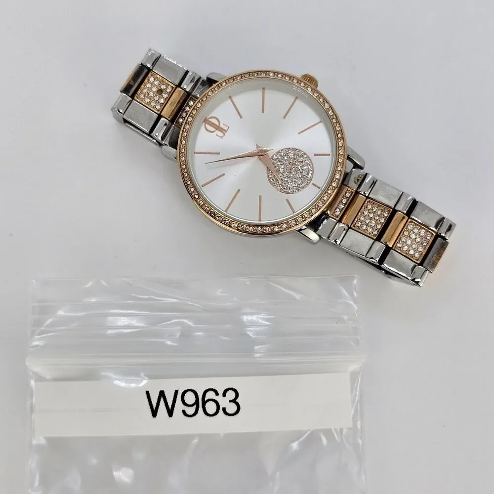 Jennifer Lopez Women's Watch 38MM Gray Dial Two Tone Bracelet 5.5